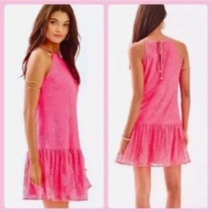 NWT Lilly Pulitzer Bungalow Pink Pineapple Knit Lace - size SMALL
